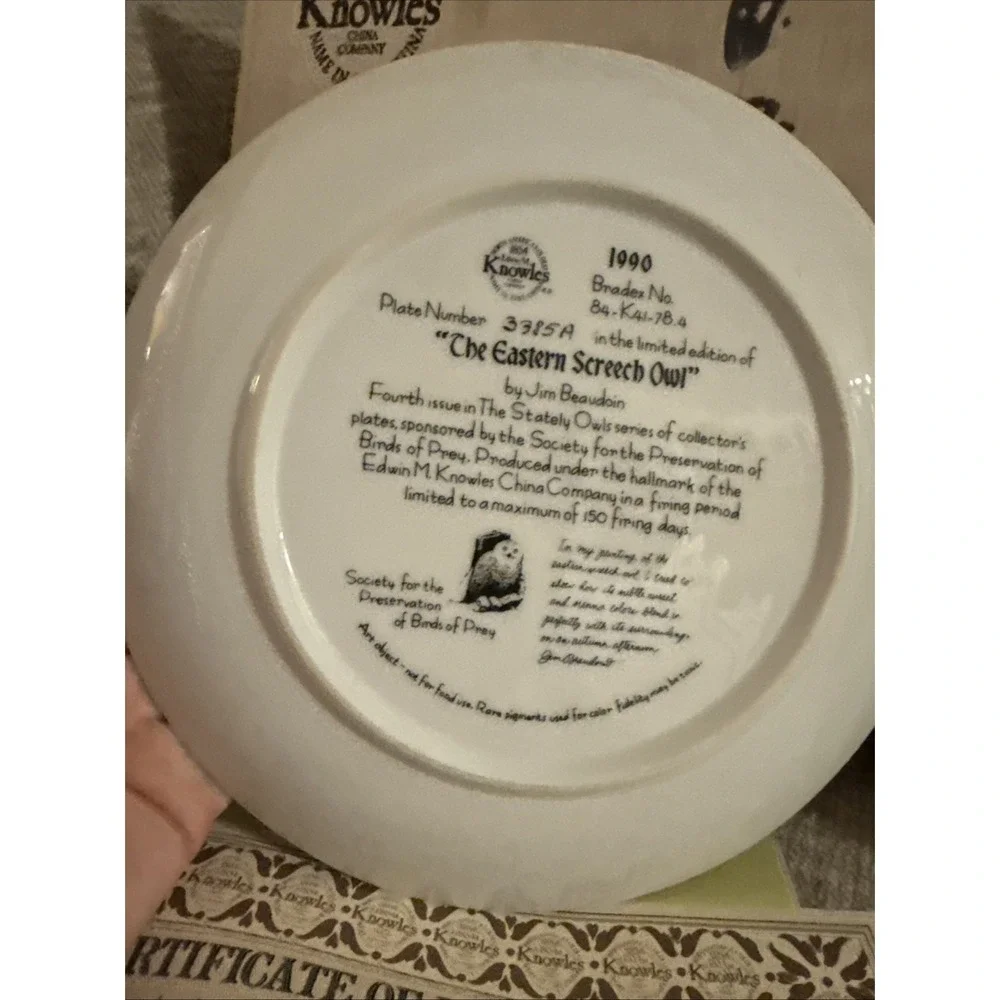 Knowles Collector Plates 